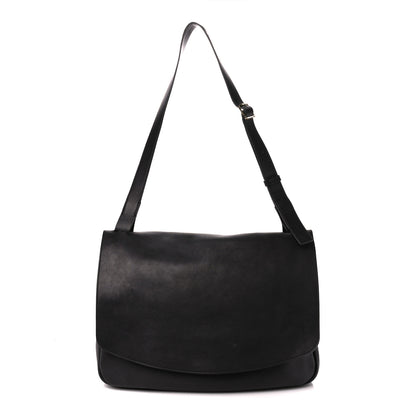 The Row Calfskin Mail Bag Black 1 of 10