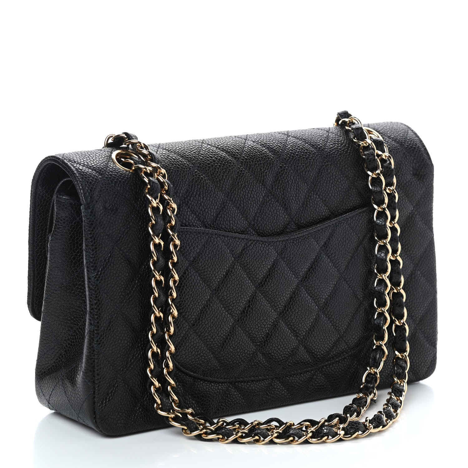 Chanel Caviar Quilted Medium Double Flap Black 3 of 10