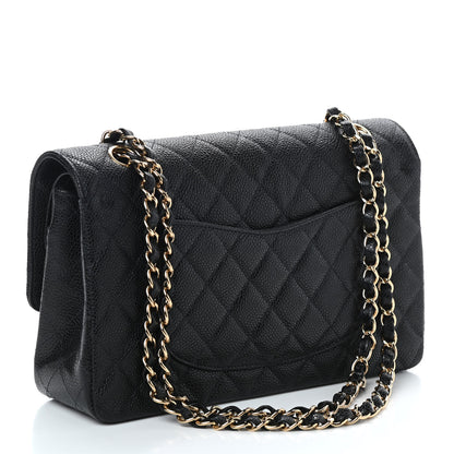 Chanel Caviar Quilted Medium Double Flap Black 3 of 10