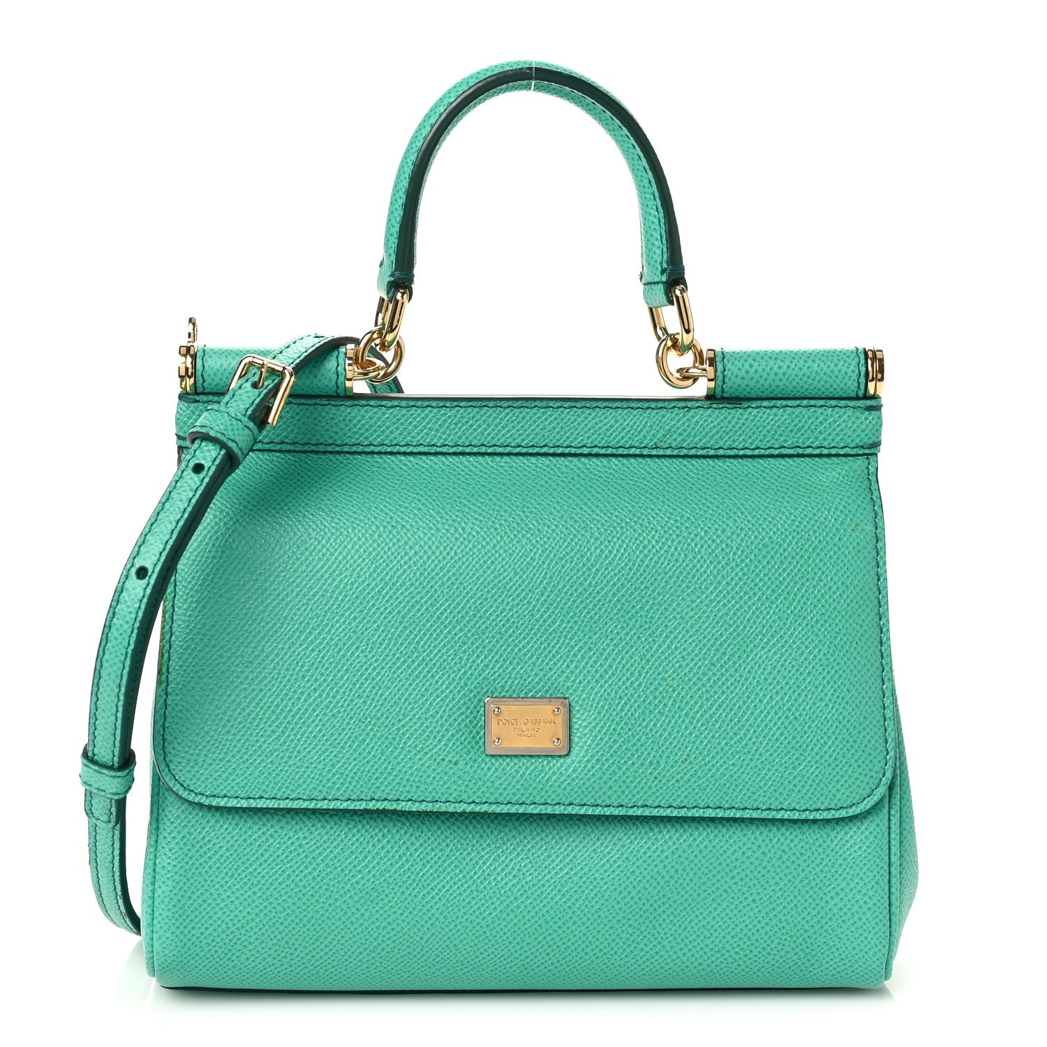 Dolce & Gabbana Dauphine Small Miss Sicily Satchel Green 1 of 9