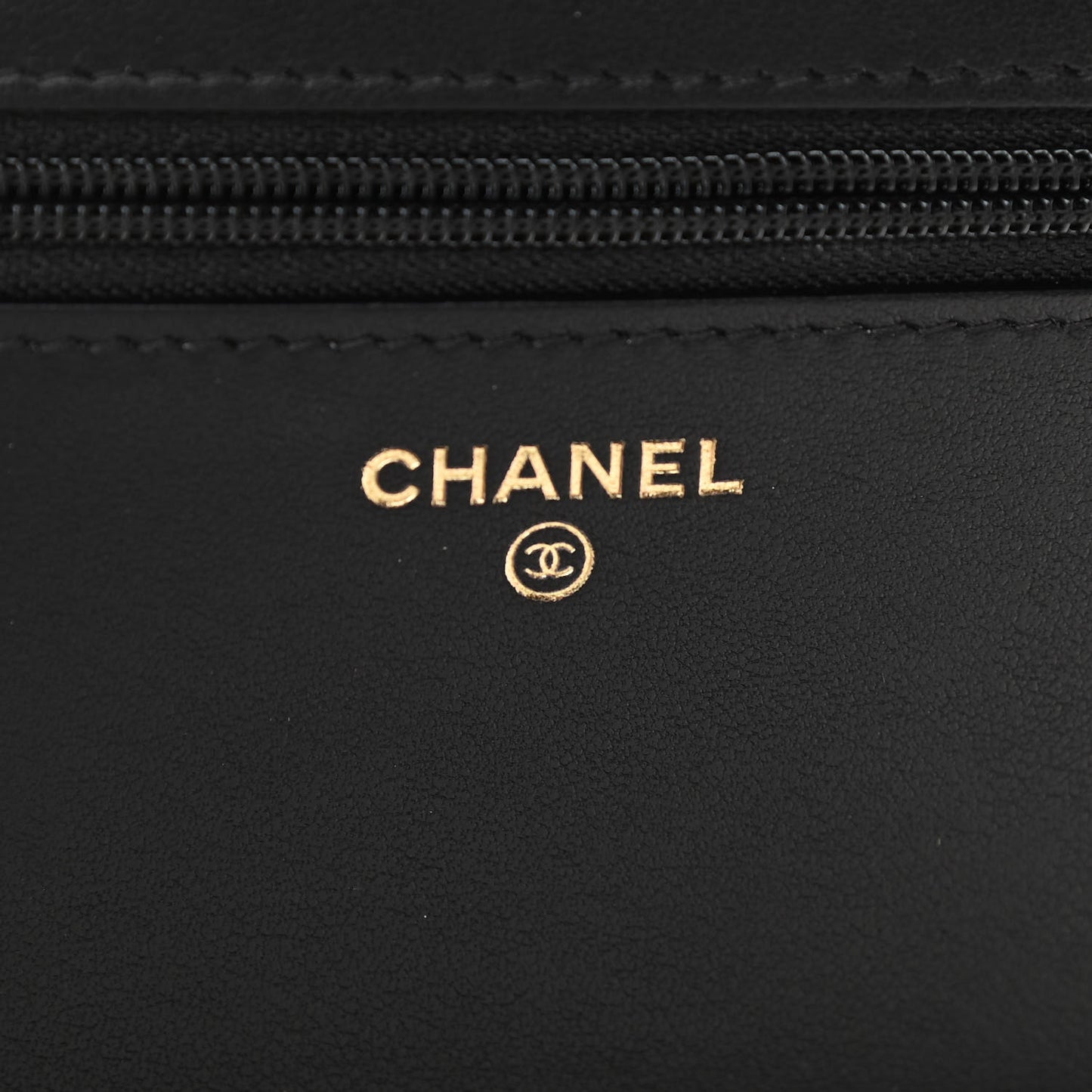 Caviar Quilted Boy Wallet On Chain WOC Black