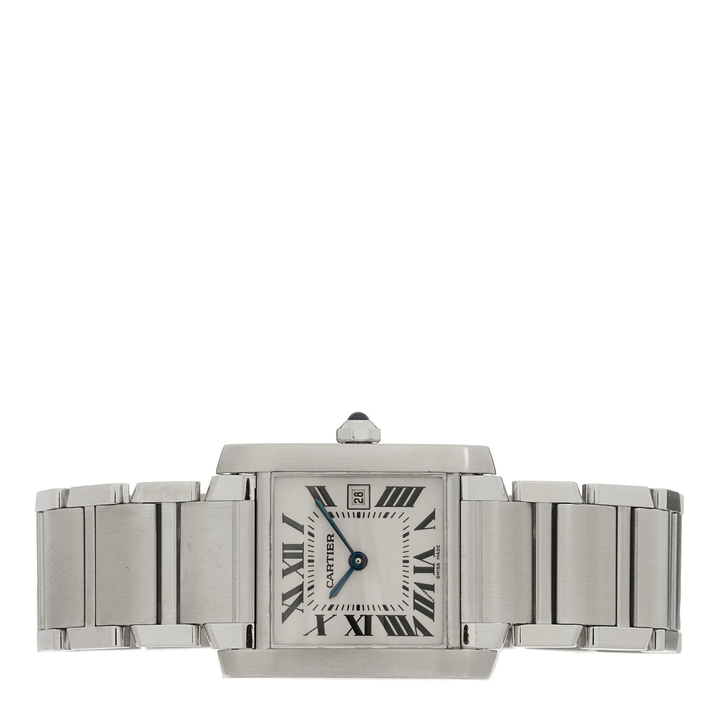 Stainless Steel 25mm Tank Francaise Quartz Watch