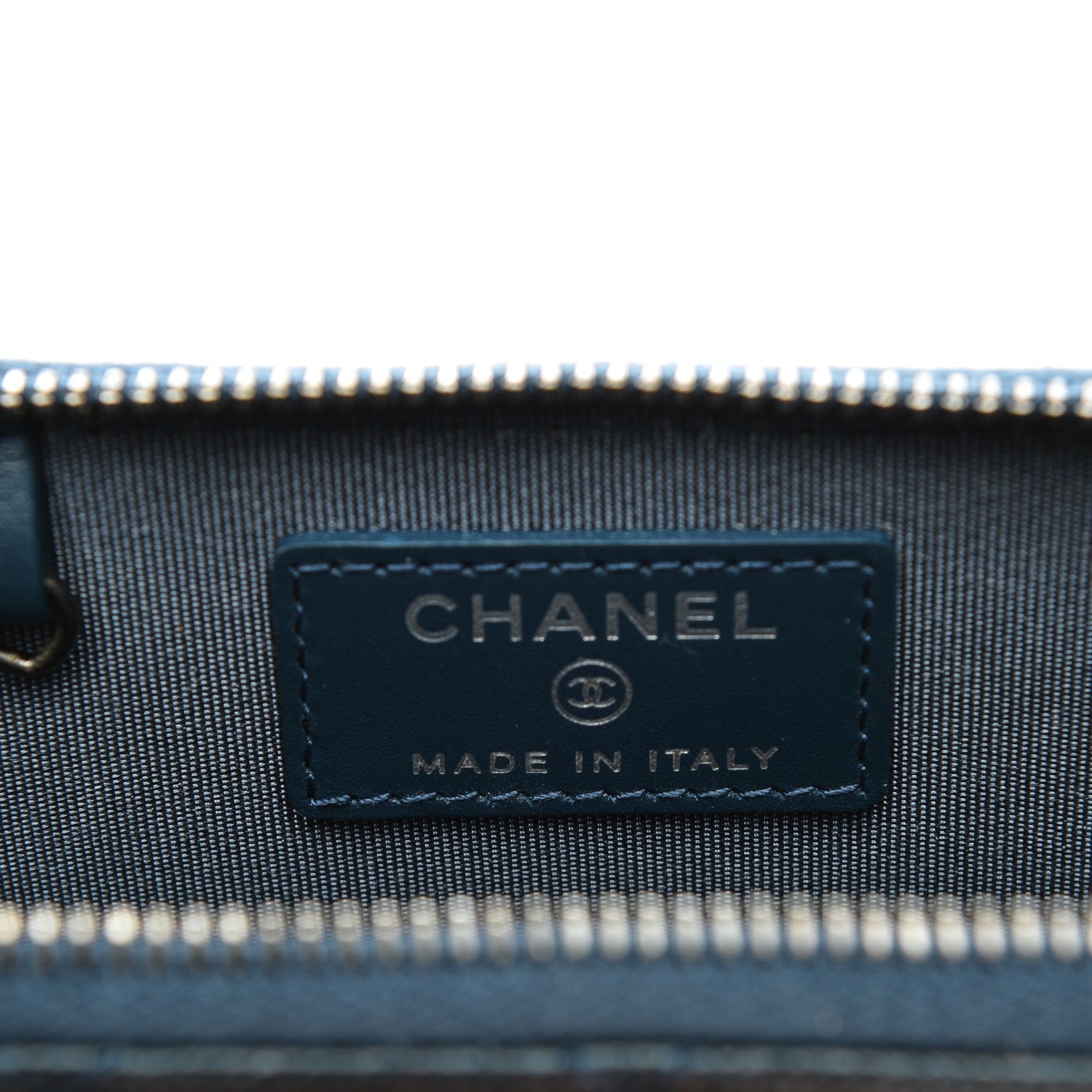 Chanel Caviar Quilted Key Holder Case Navy 6 of 8