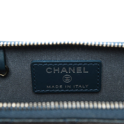 Chanel Caviar Quilted Key Holder Case Navy 6 of 8