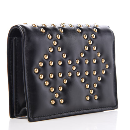 Christian Dior Lambskin Cannage Studded Lady Dior Card Holder Black 3 of 8