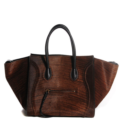 Celine Shaded Pony Hair Calfskin Medium Phantom Luggage Brown 8 of 14