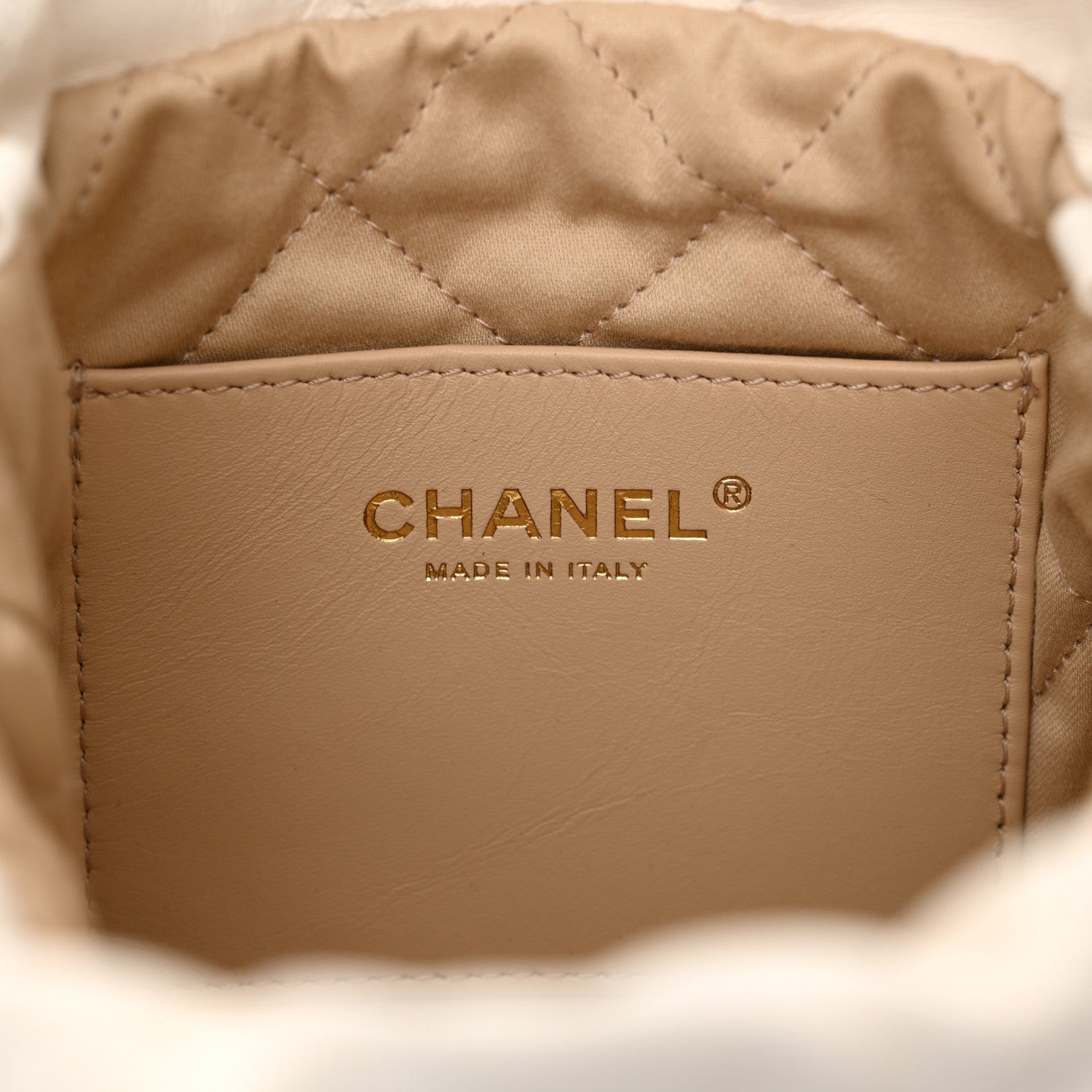 Chanel Shiny Calfskin Quilted Mini Chanel 22 White 6 of 10