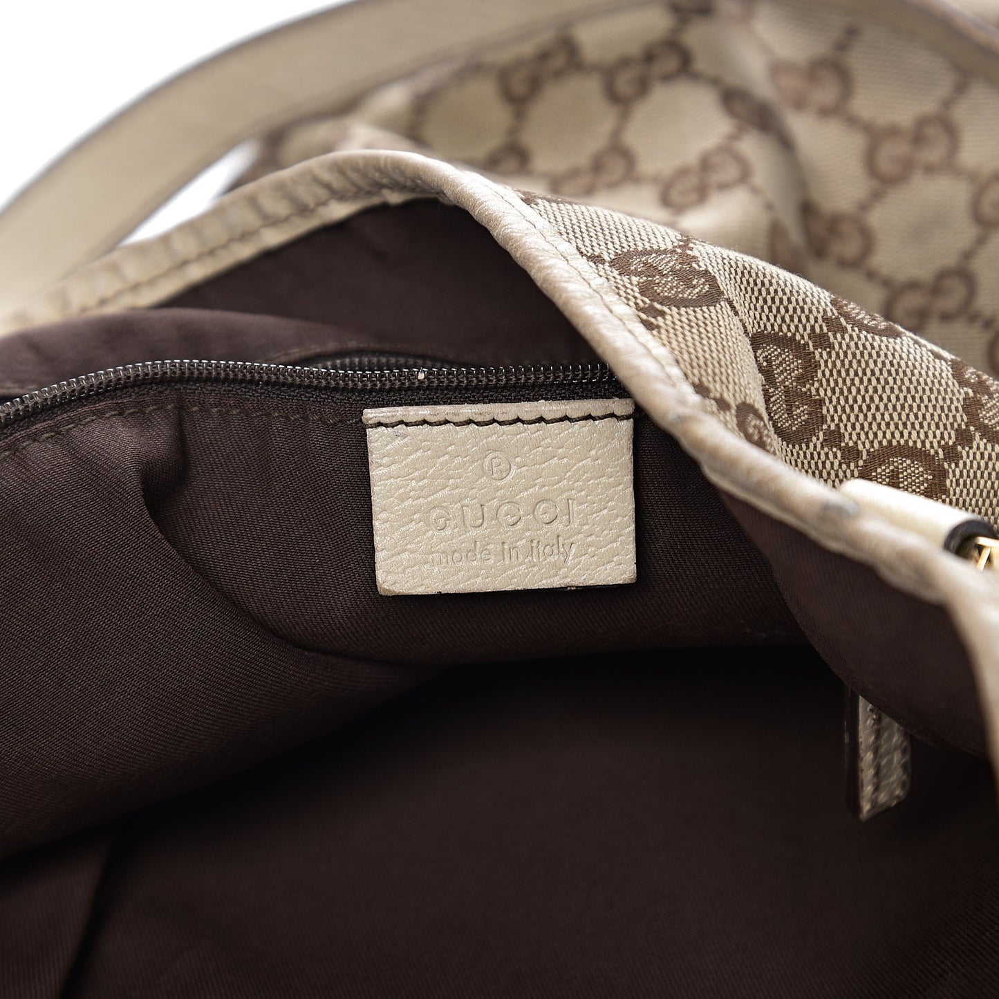 Monogram Medium Abbey Shoulder Bag Off White