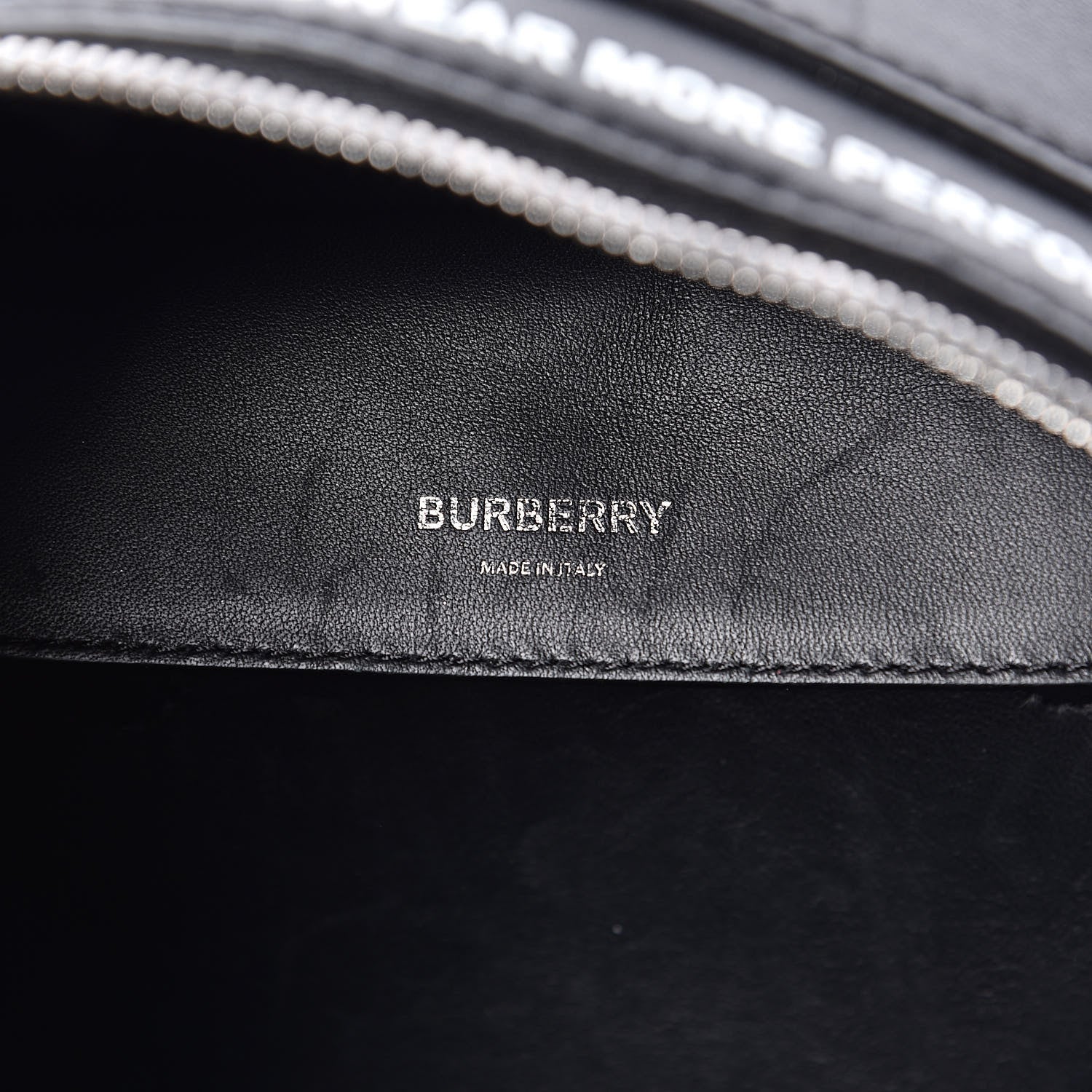 Burberry Smooth Calfskin Montage Print Small Cube Bowling Bag Black 6 of 12