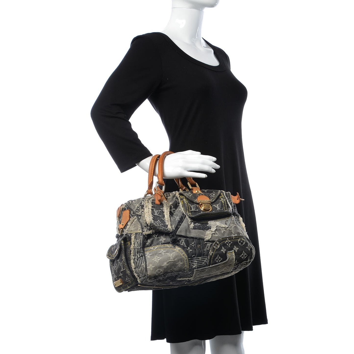 Denim Patchwork Speedy 30 Grey