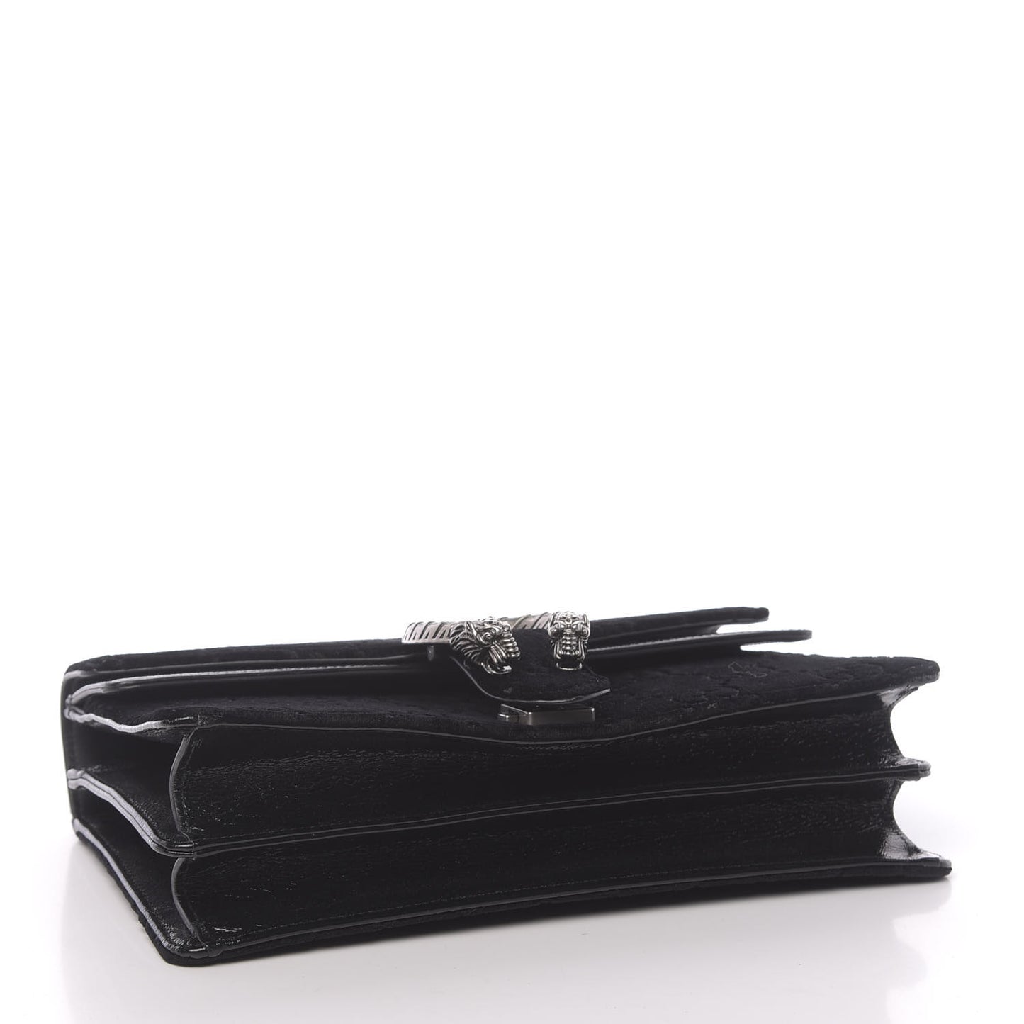 Velvet GG Monogram Small Dionysus Shoulder Bag Black