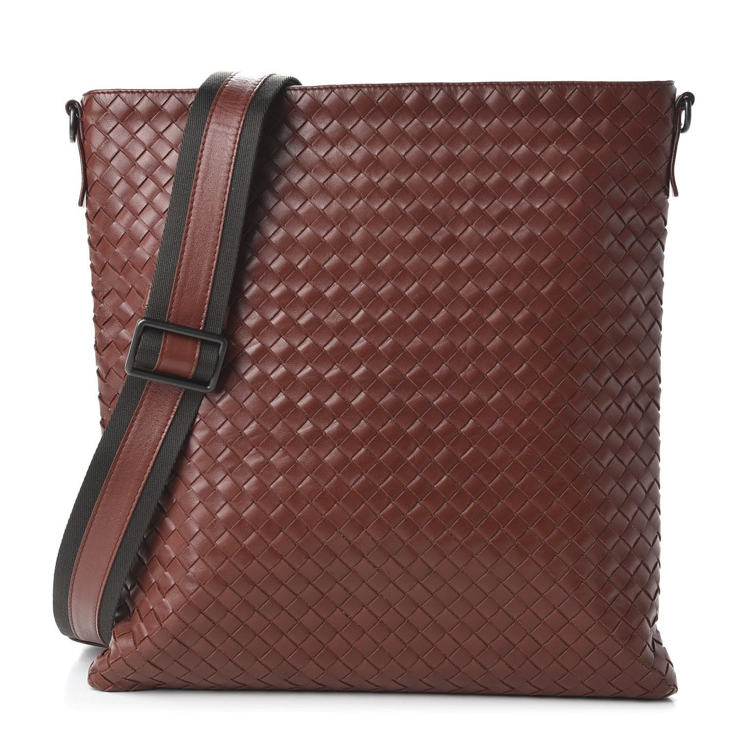 Nappa Intrecciato VN Crossbody Messenger Bag Brique