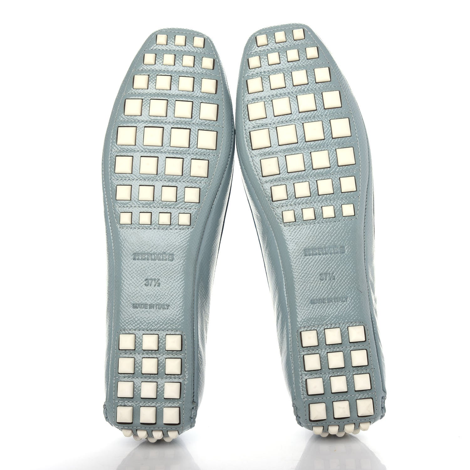Hermes Patent Epsom Liberty Ballerina Flats 37.5 Ciel 6 of 9