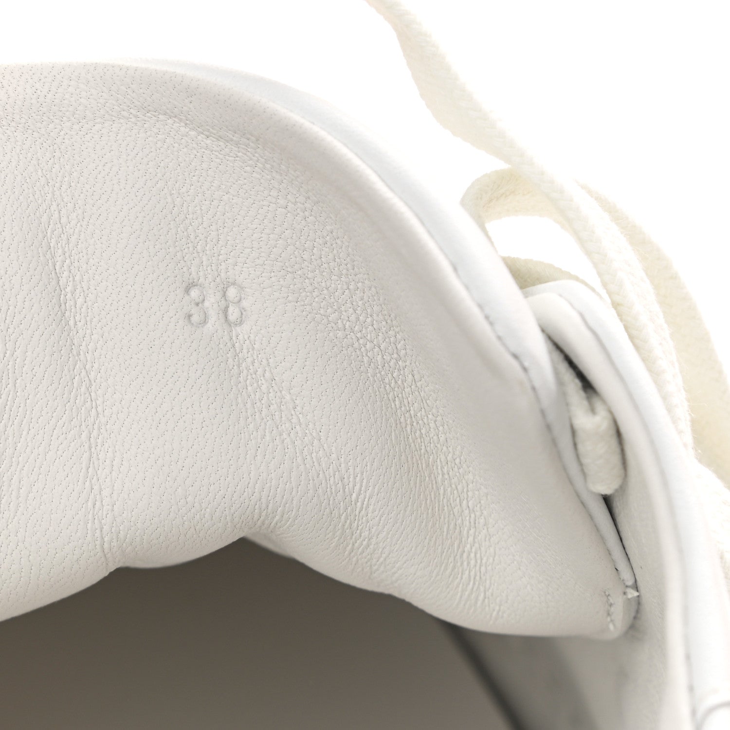 Hermes Calfskin Day Sneakers 38 White 8 of 9