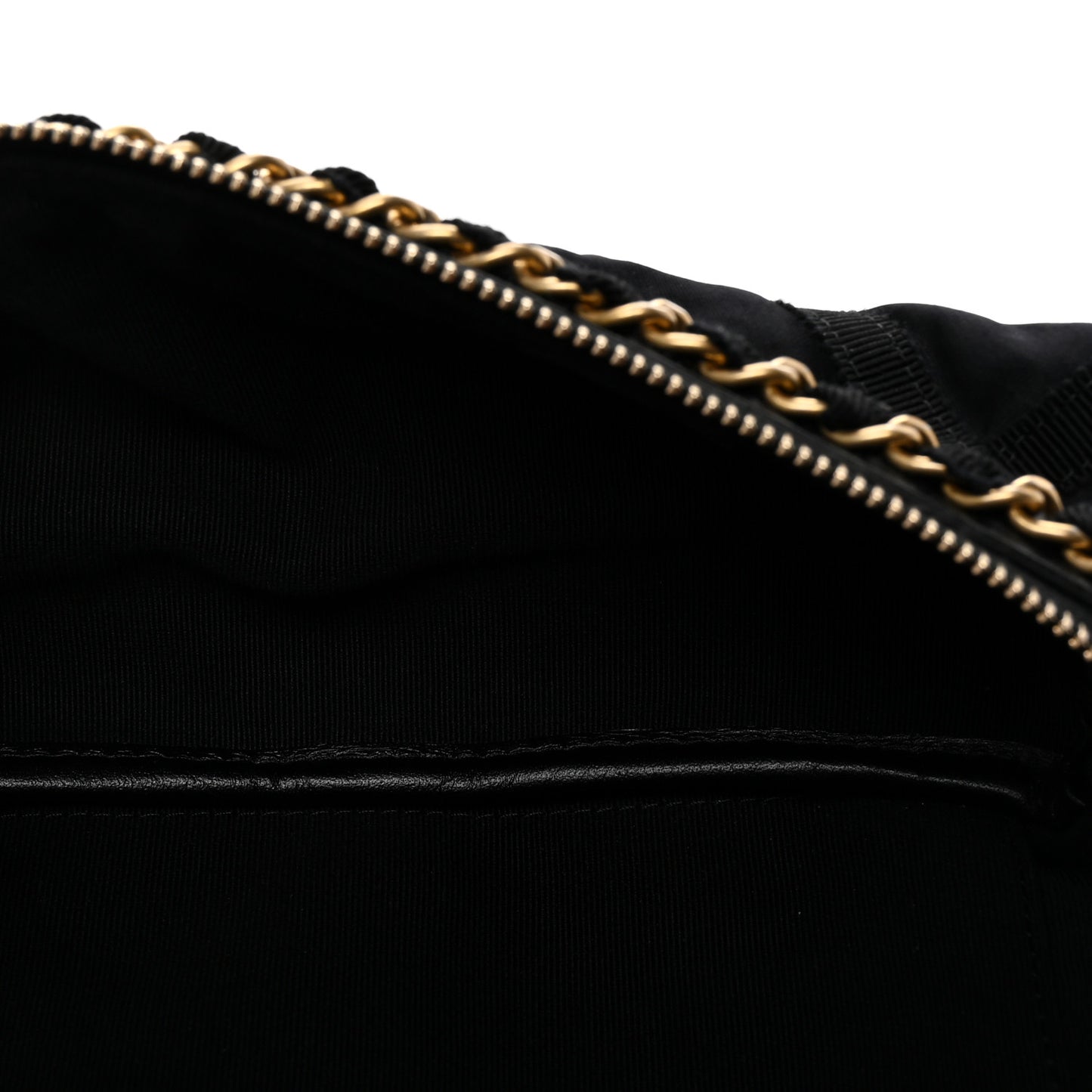 Nylon Grosgrain Lifestyle Pouch With Sleep Mask Black