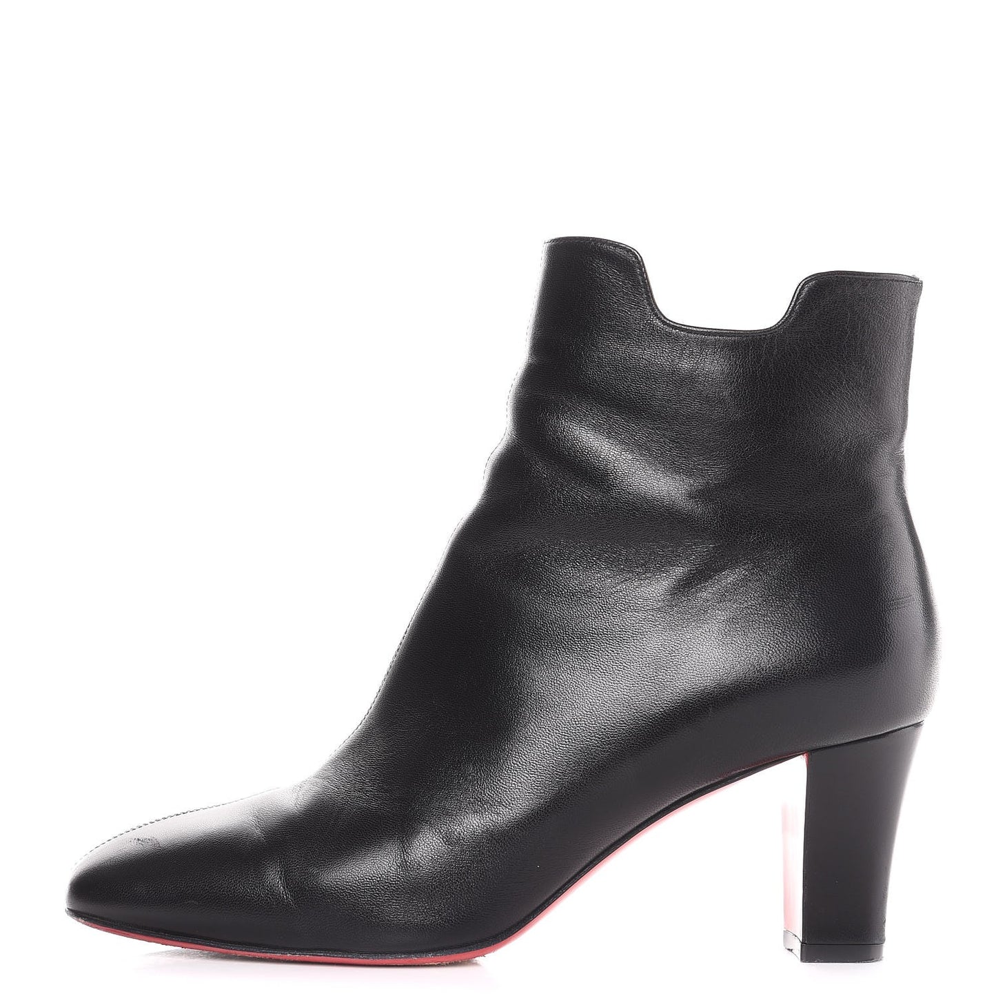 Calfskin 70 Ankle Boots 39.5 Black