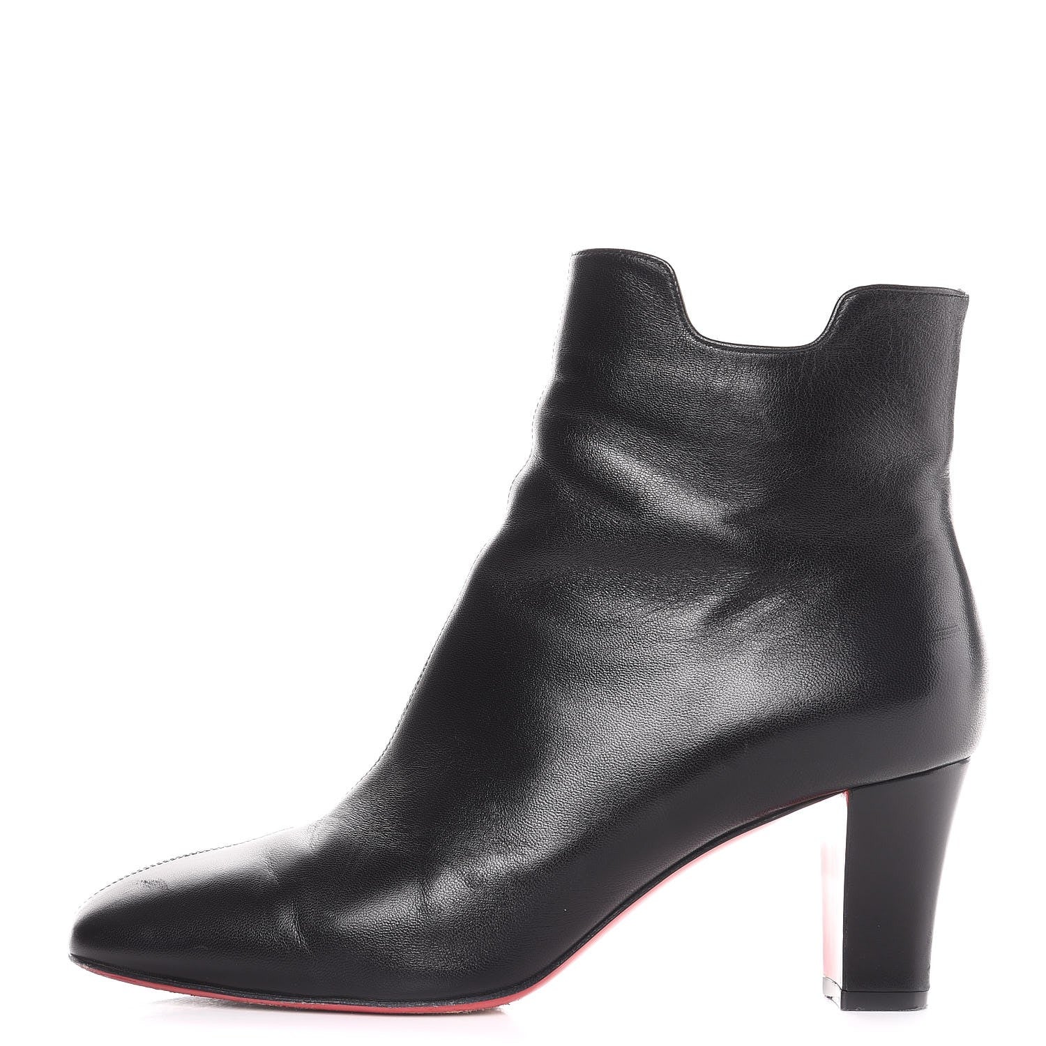 Christian Louboutin Calfskin 70 Ankle Boots 39.5 Black 1 of 9