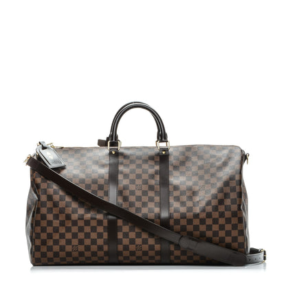 Louis Vuitton Damier Ebene Keepall Bandouliere 55 1 of 9