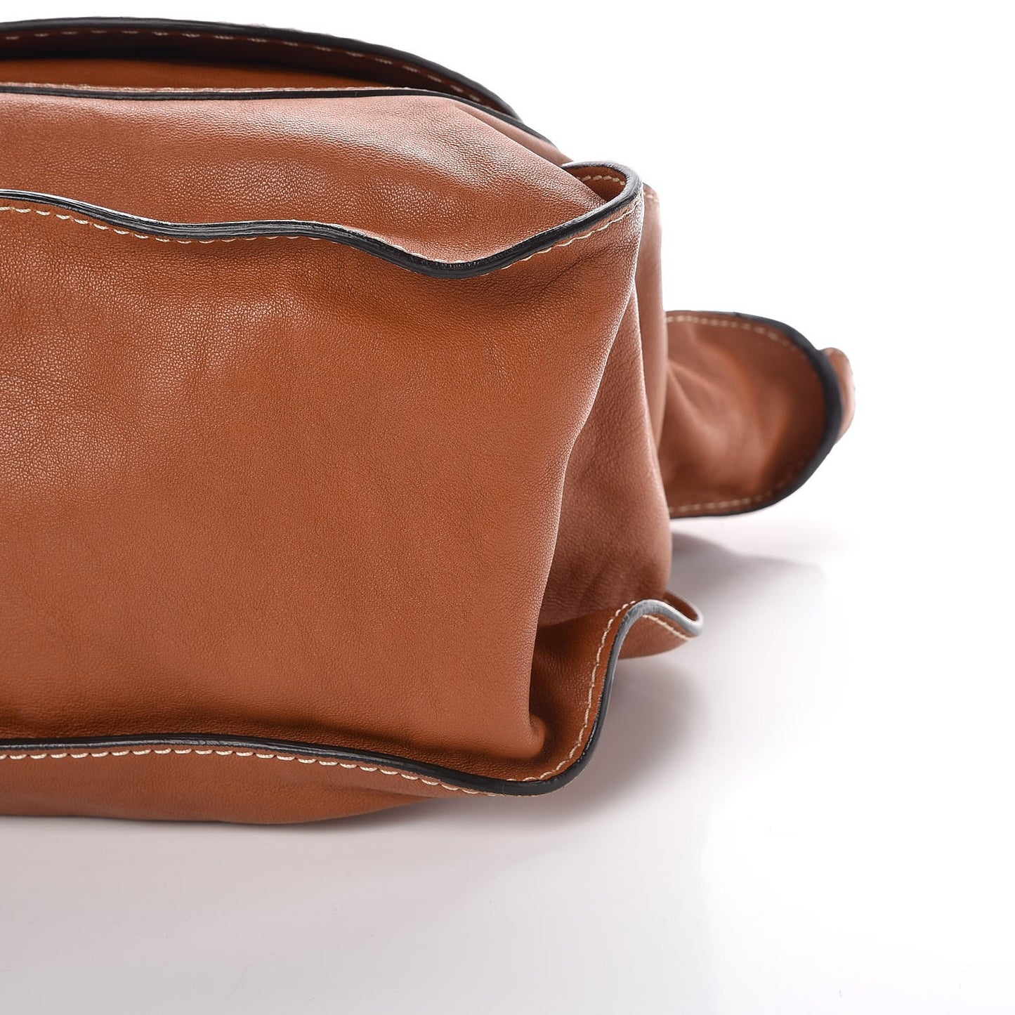 Sheepskin Large Marcie Lock Satchel Armagnac