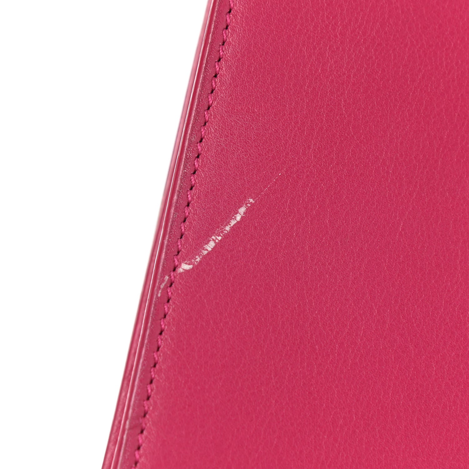 Saint Laurent Calfskin Classic Y Ligne Clutch Fuchsia 10 of 20