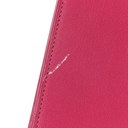 Saint Laurent Calfskin Classic Y Ligne Clutch Fuchsia 10 of 20