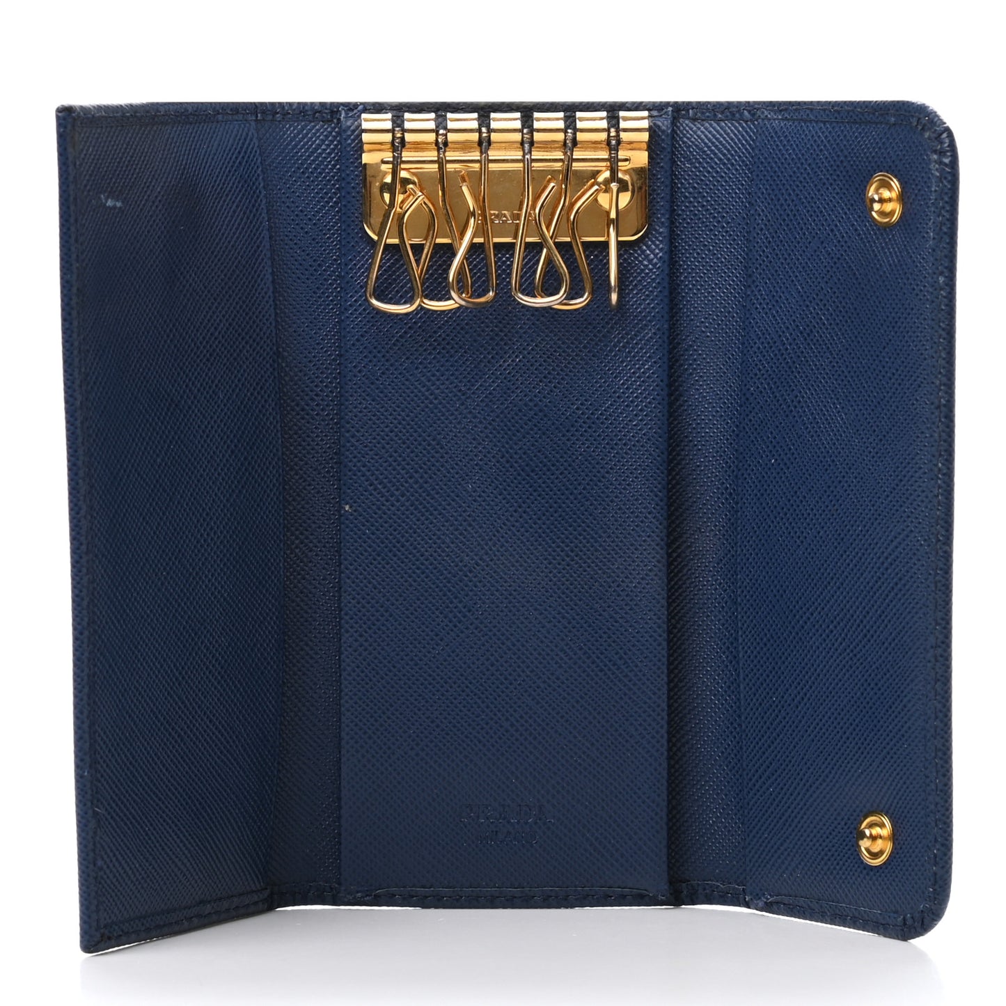 Saffiano Metal 6 Key Holder Bleuette