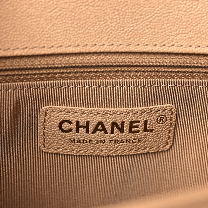 Chanel Caviar Quilted New Medium Boy Flap Beige 6 of 9