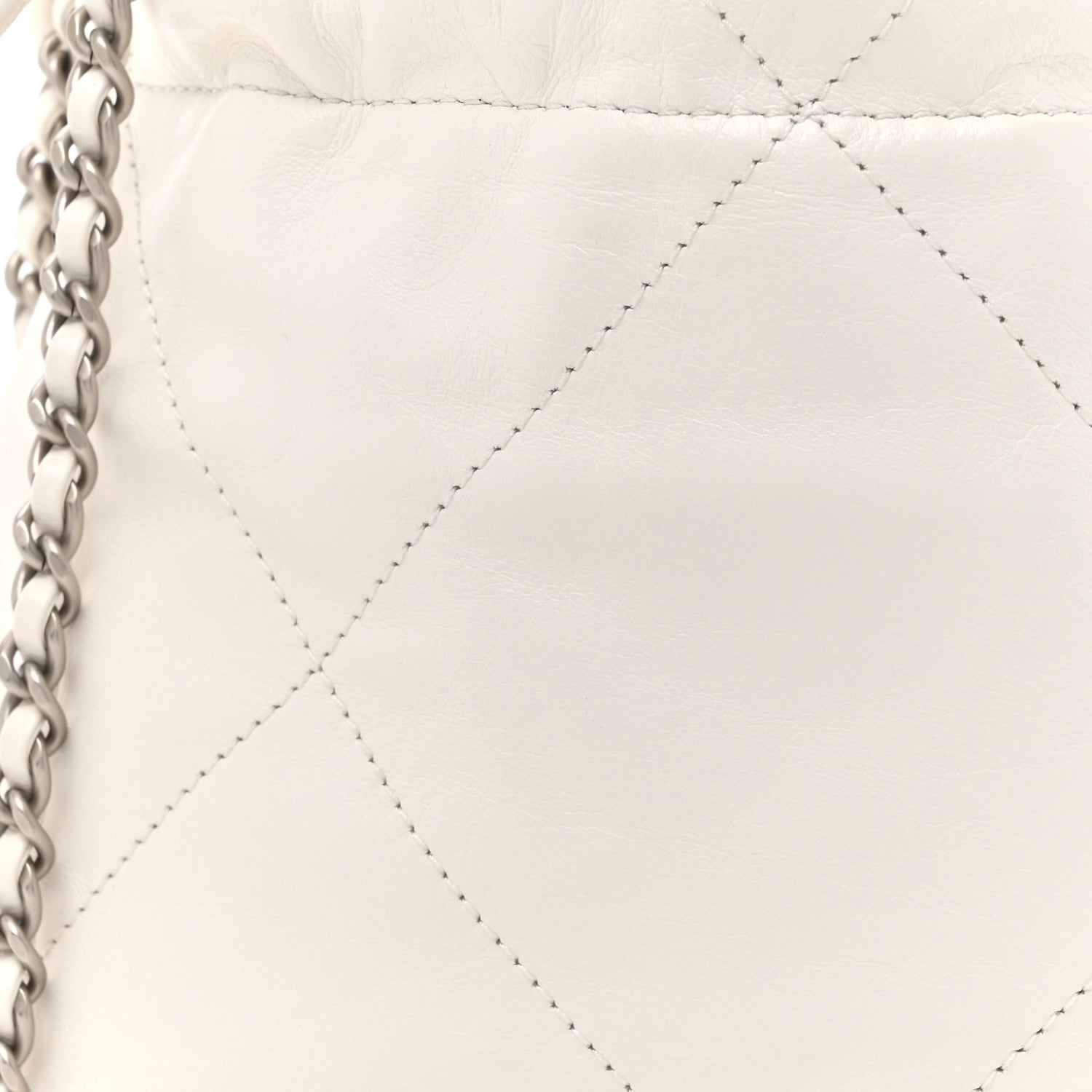 Chanel Shiny Calfskin Quilted Mini Chanel 22 White 8 of 10