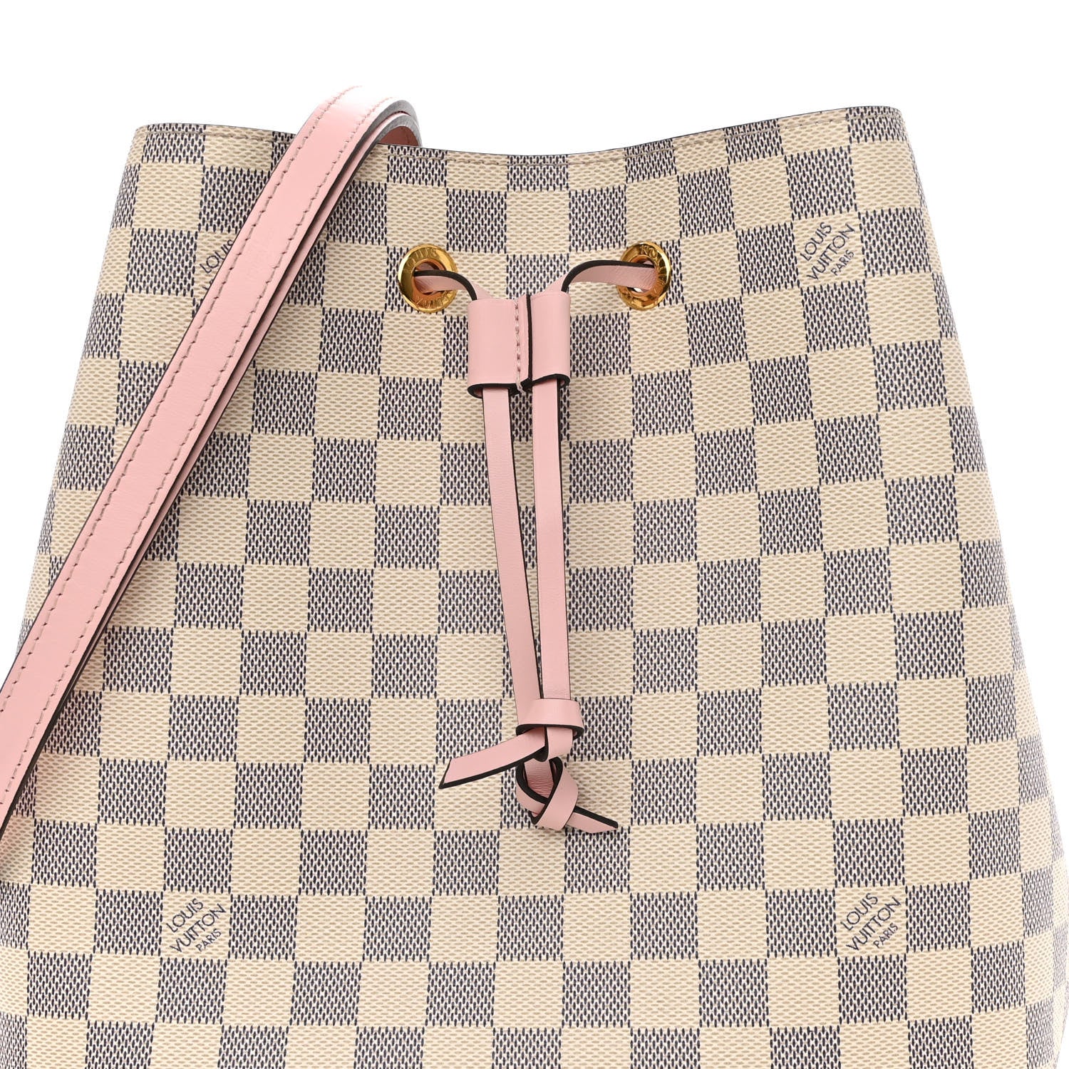 Louis Vuitton Damier Azur Neonoe MM Eau De Rose 9 of 11