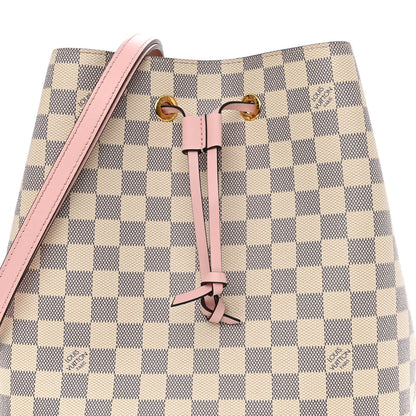 Louis Vuitton Damier Azur Neonoe MM Eau De Rose 9 of 11