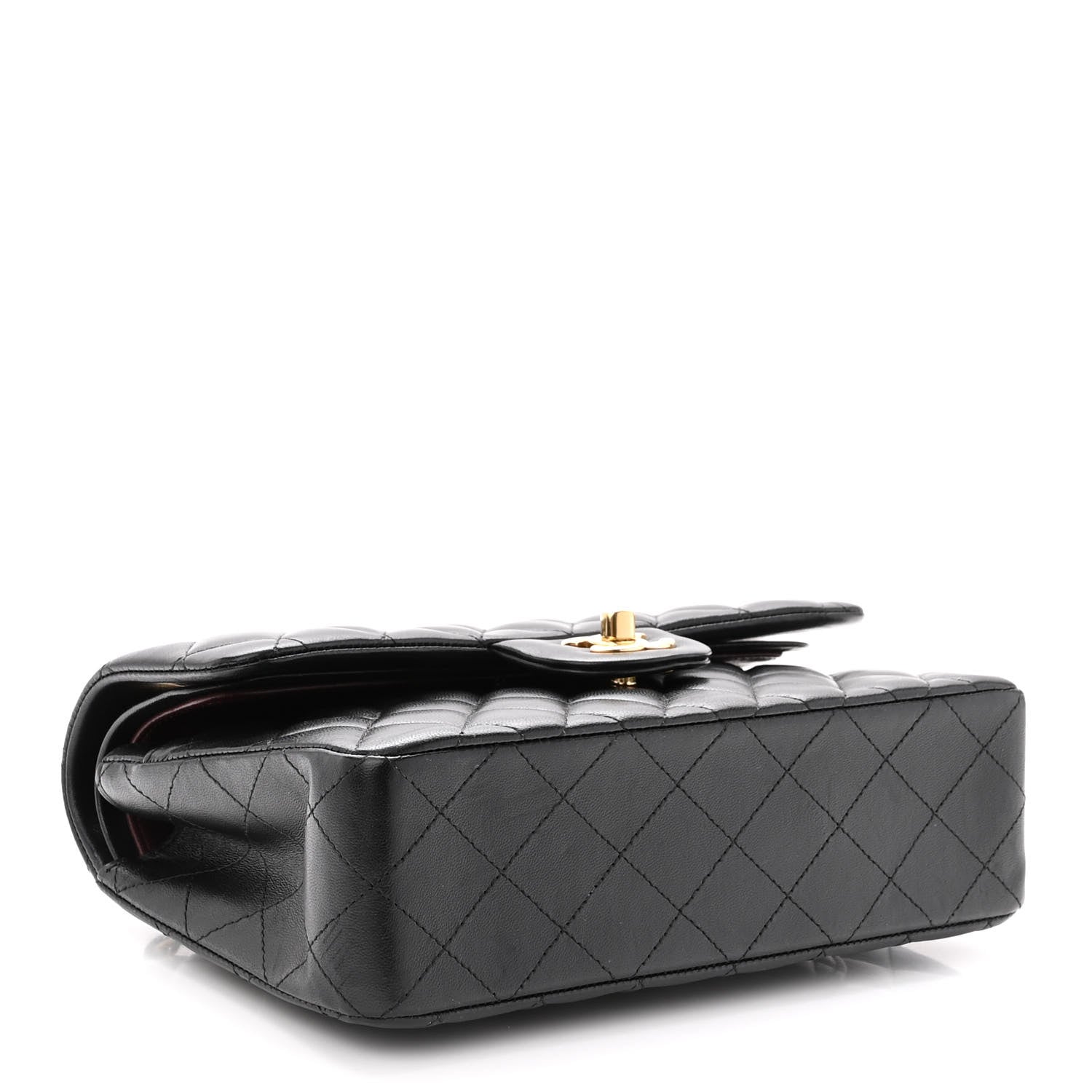 Chanel Lambskin Quilted Small Double Flap Black 3 of 9