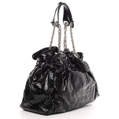 Christian Dior Patent Cannage Medium Le Trente Tote Black 3 of 10