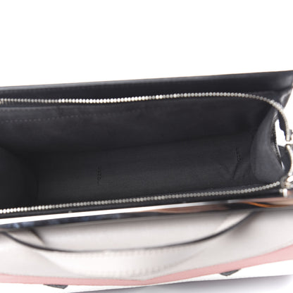 Fendi Vitello Elite Monster Mini Demi Jour Shoulder Bag Ribes Grigio Polvere Carbone 5 of 12