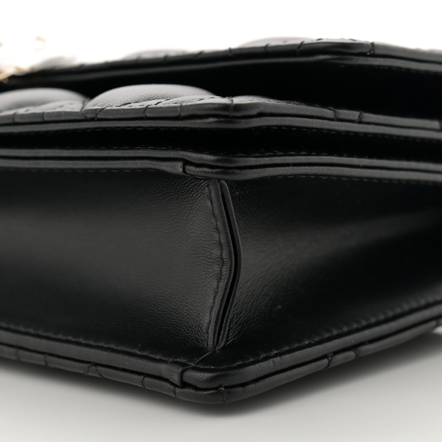 Christian Dior Lambskin Cannage Miss Dior Chain Pouch Black 10 of 11