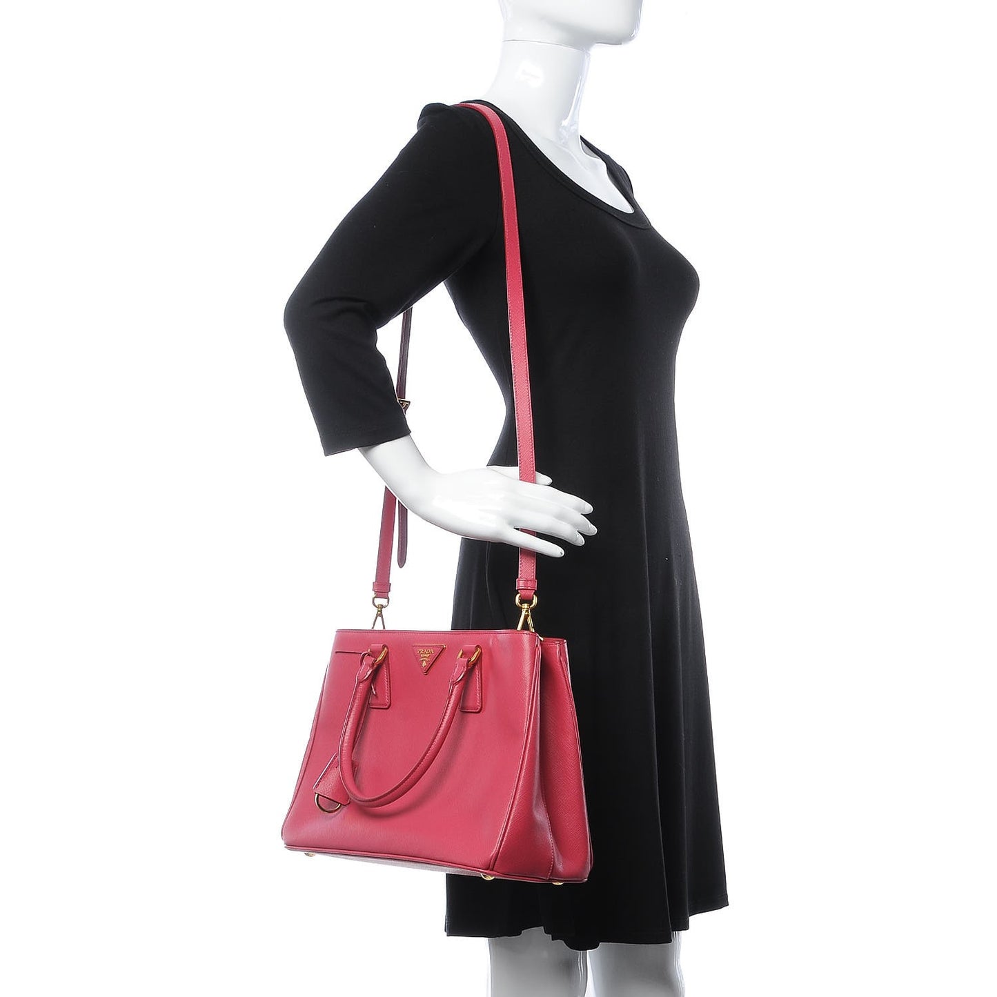 Saffiano Lux Medium Tote Peonia