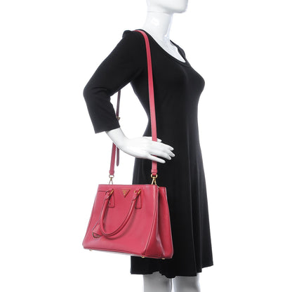 Prada Saffiano Lux Medium Tote Peonia 2 of 7