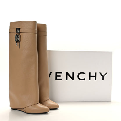 Givenchy Calfskin Shark Lock Pant Boots 40 Beige 7 of 7
