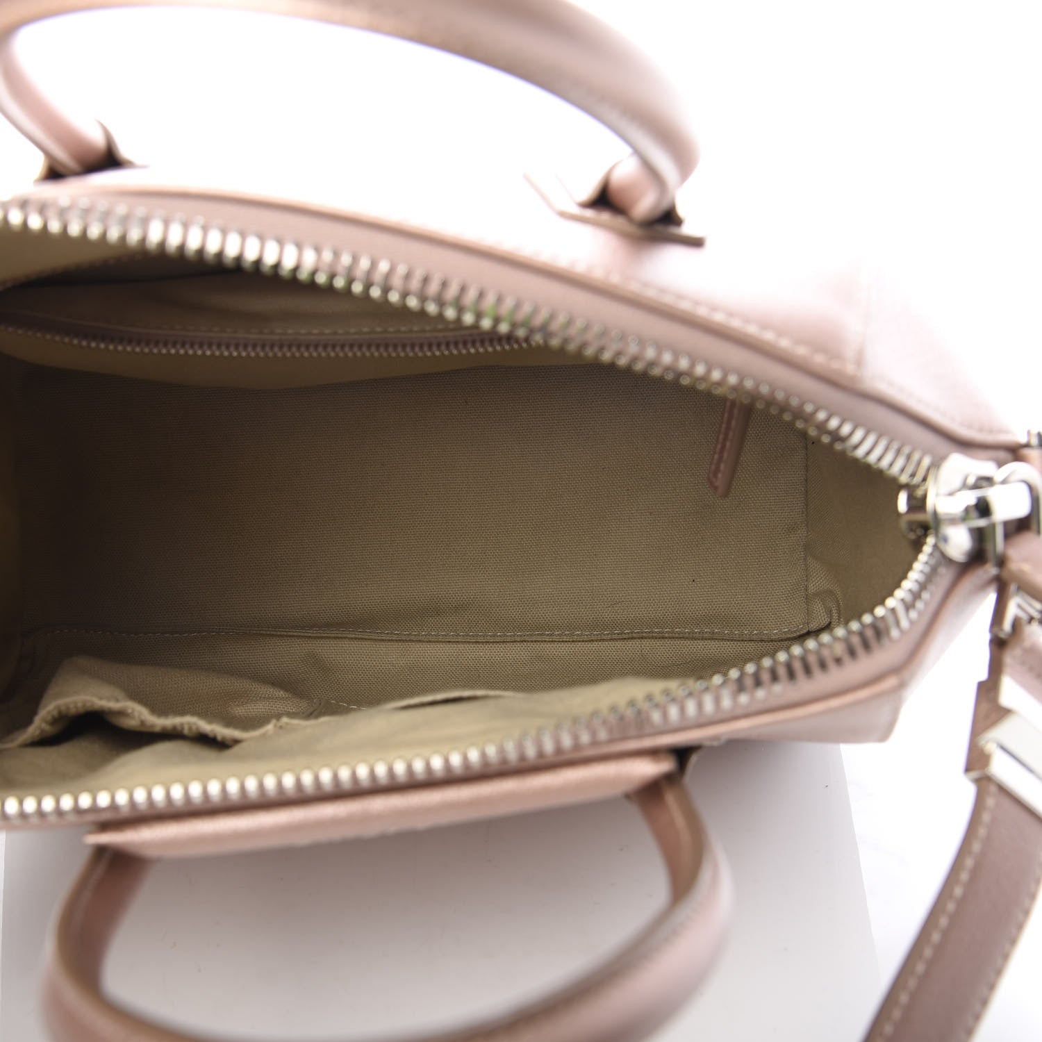 Givenchy Metallic Sugar Goatskin Small Antigona Light Pink 5 of 13