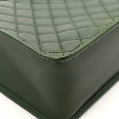 Chanel Aged Calfskin Quilted Large Working Vibe Camera Case Khaki 11 of 18