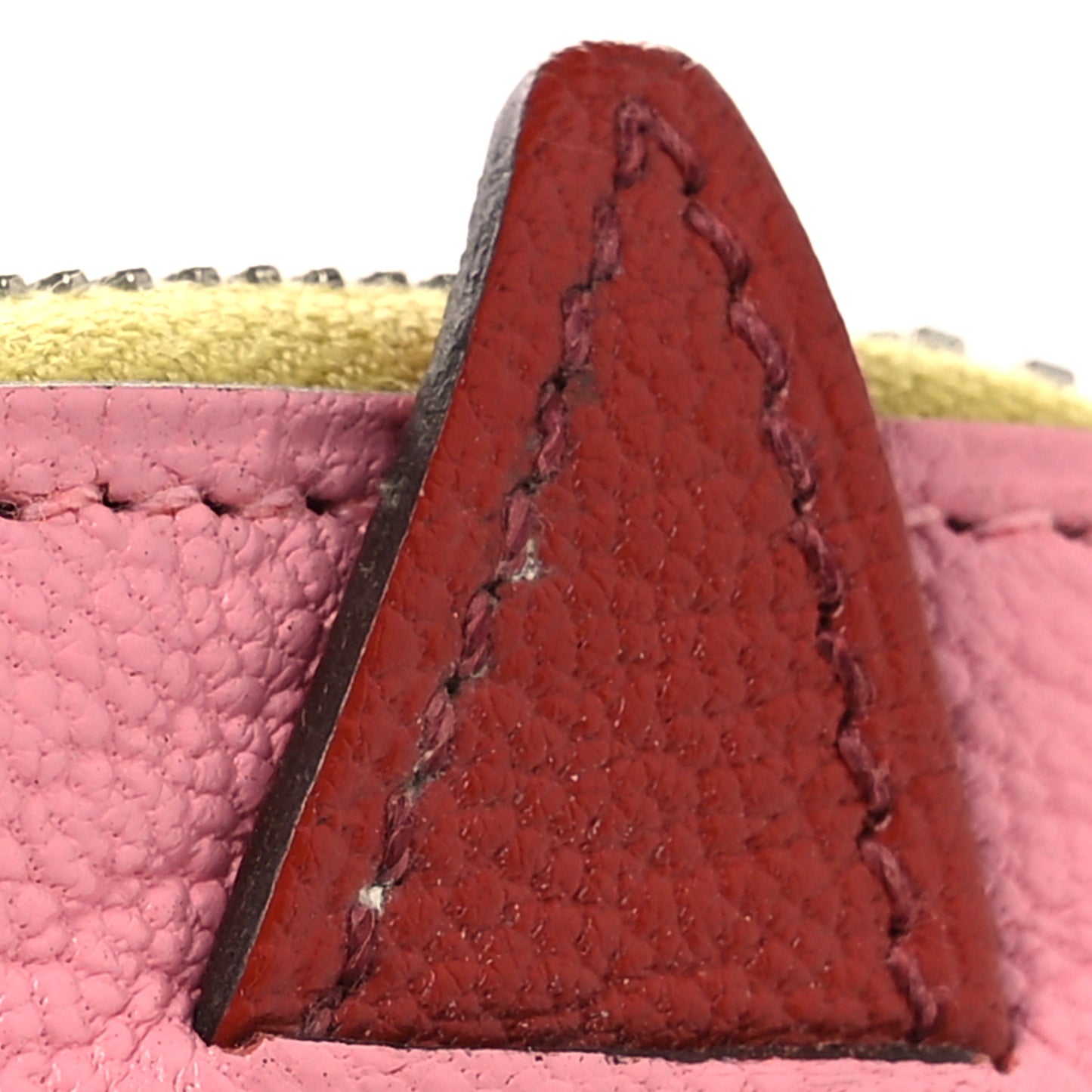 Chevre Mysore Paddock Change Purse Rose Confetti Brique