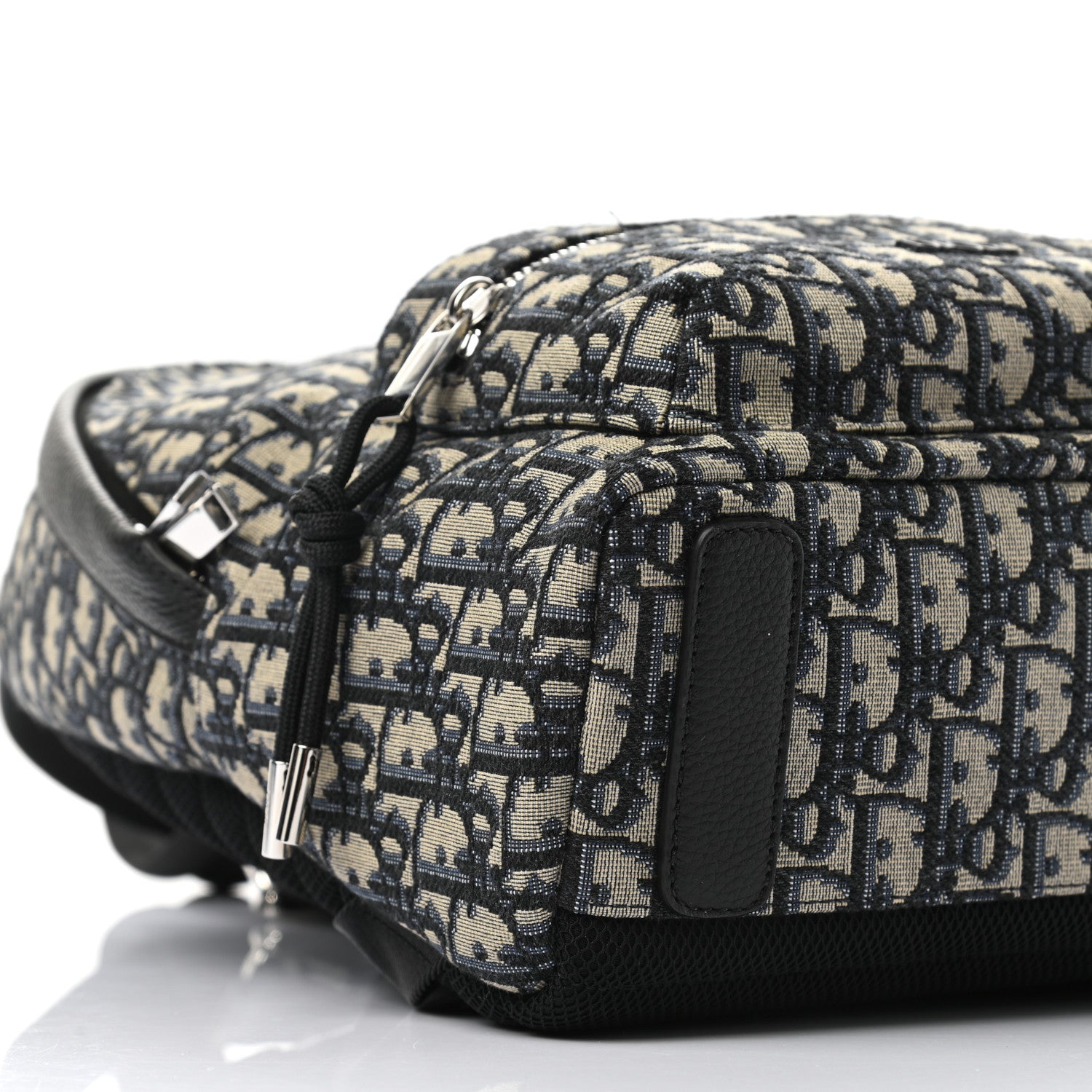 Christian Dior Oblique Calfskin Rider Backpack Beige Black 7 of 9