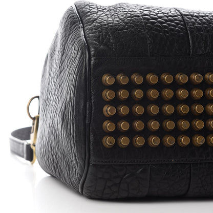 Alexander Wang Pebbled Lambskin Rocco Black Antique Brass Hardware 7 of 9