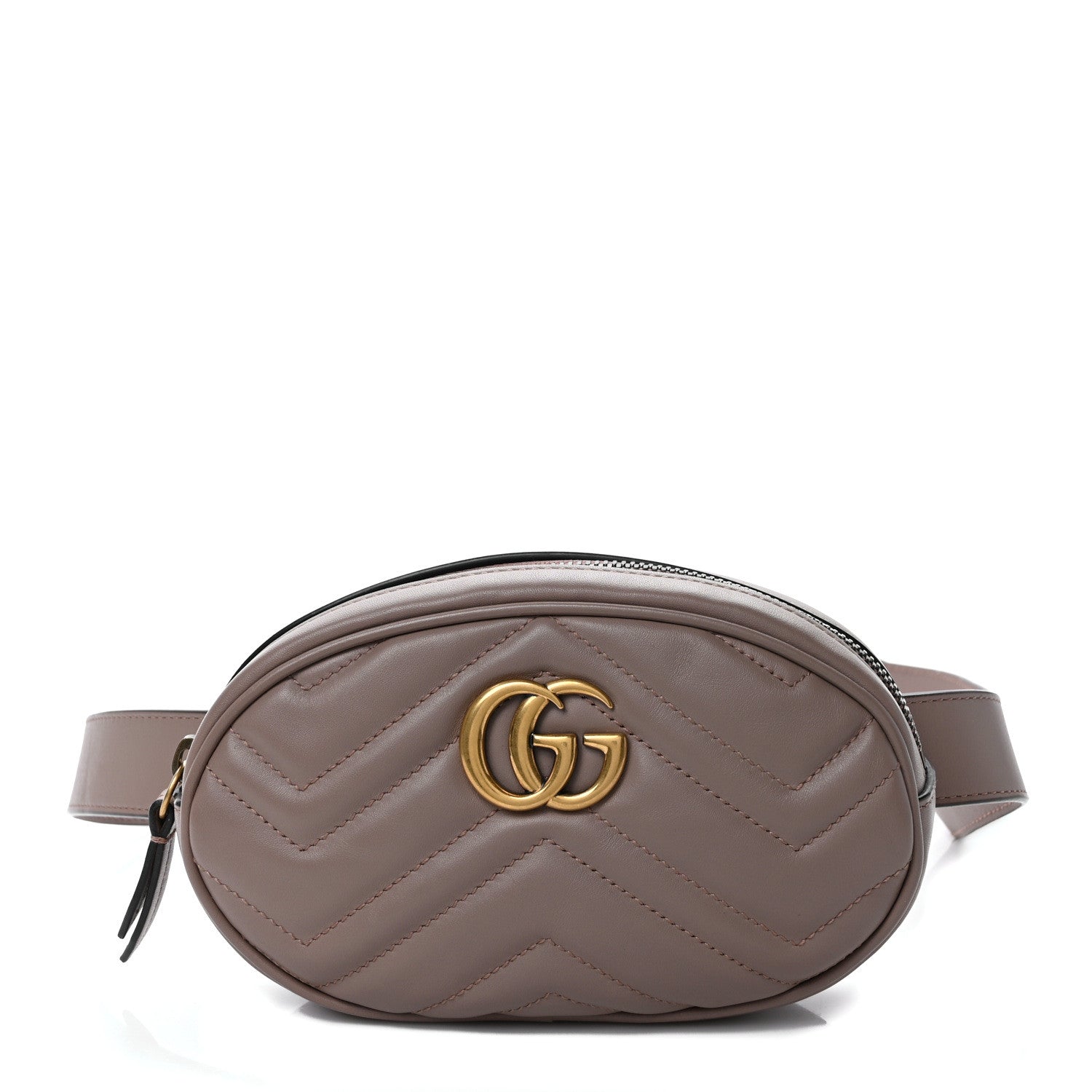 Gucci Calfskin Matelasse GG Marmont Belt Bag 95 38 Porcelain Rose 1 of 11