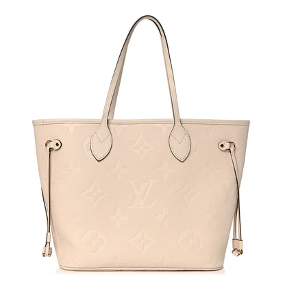 Louis Vuitton Empreinte Monogram Giant Neverfull MM Cream 3 of 9
