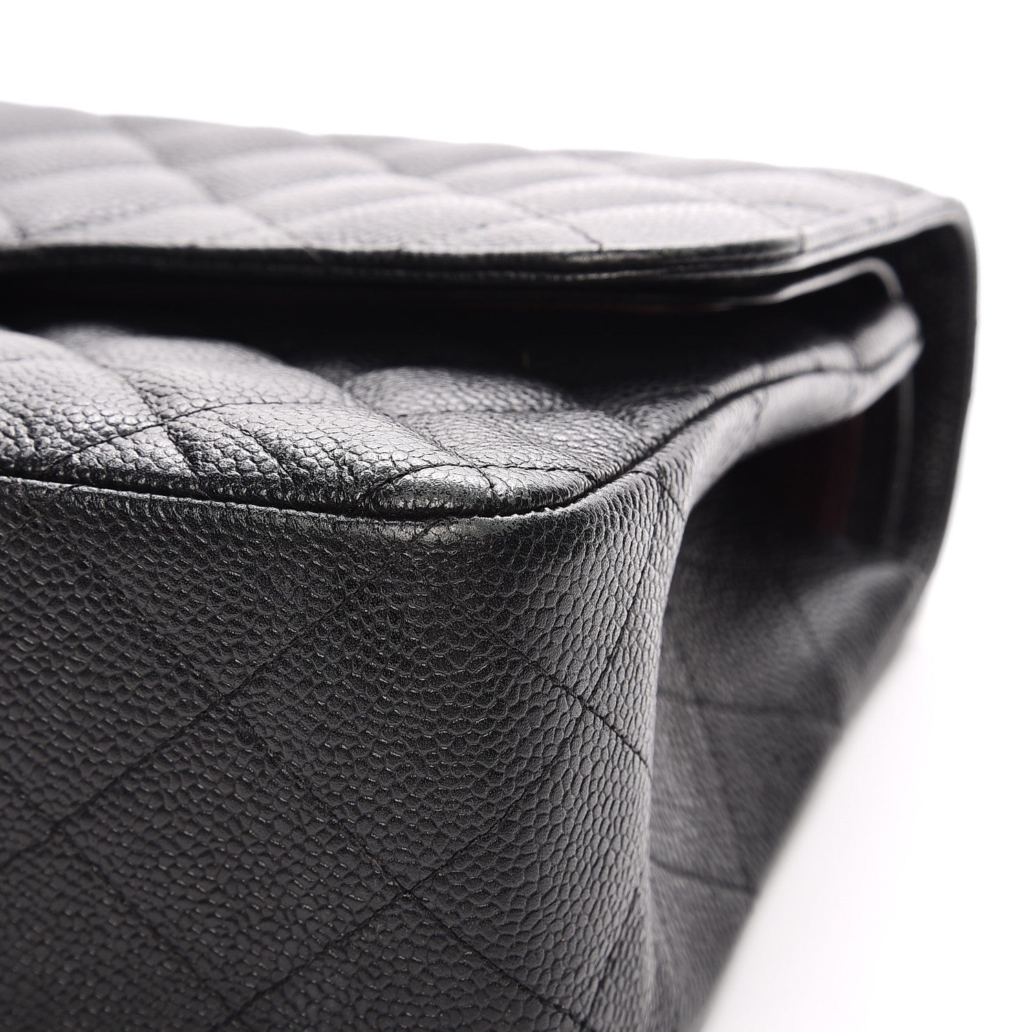 Chanel Caviar Quilted Jumbo Double Flap Black 8 of 13