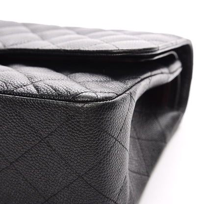 Chanel Caviar Quilted Jumbo Double Flap Black 8 of 13
