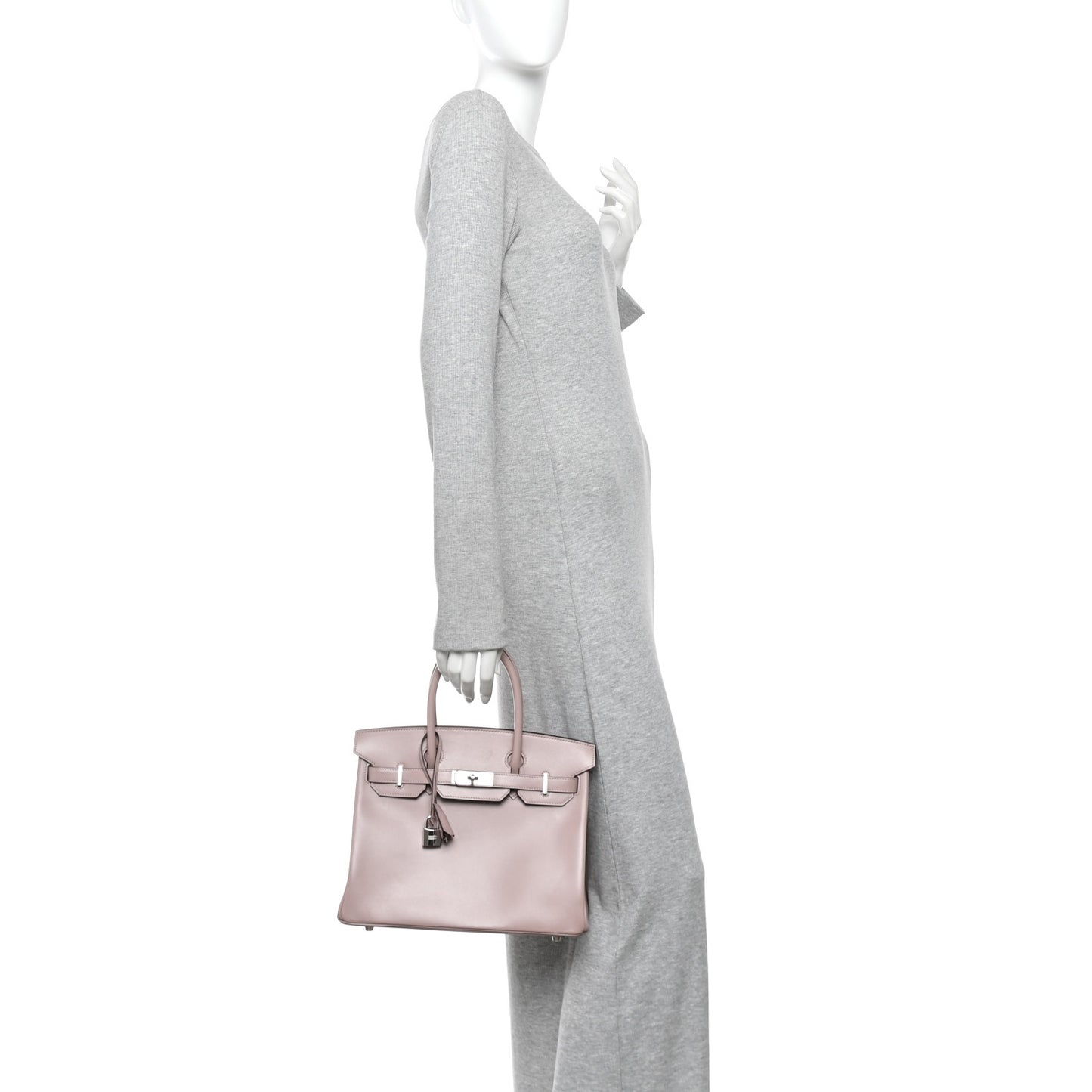 Veau Tadelakt Birkin 30 Glycine