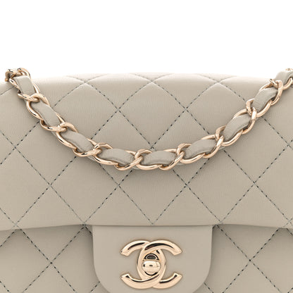 Chanel Lambskin Quilted Mini Rectangular Flap Grey 8 of 11