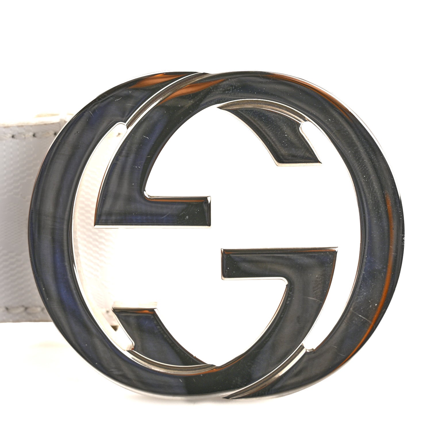 Gucci Imprime Monogram GG Belt 85 34 White 6 of 7