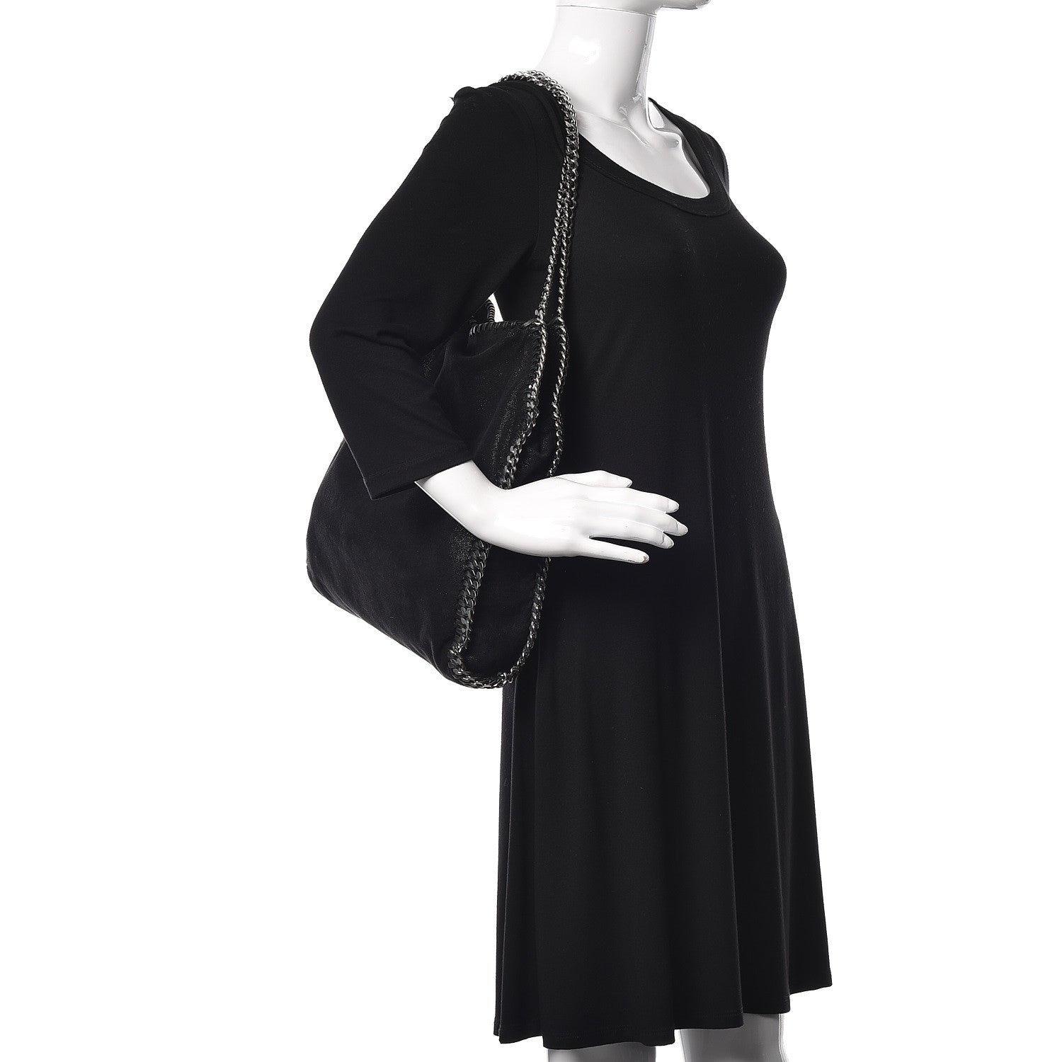 Stella McCartney Shaggy Deer Small Falabella Tote Black 2 of 8